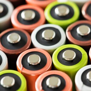 Closeup of Battery