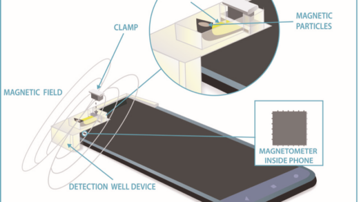 Quantitative high sensitivity measurement of liquid analytes using a smartphone compass